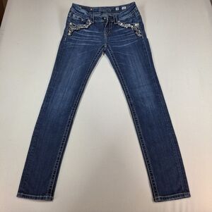 Miss Me Skinny Blue Jeans